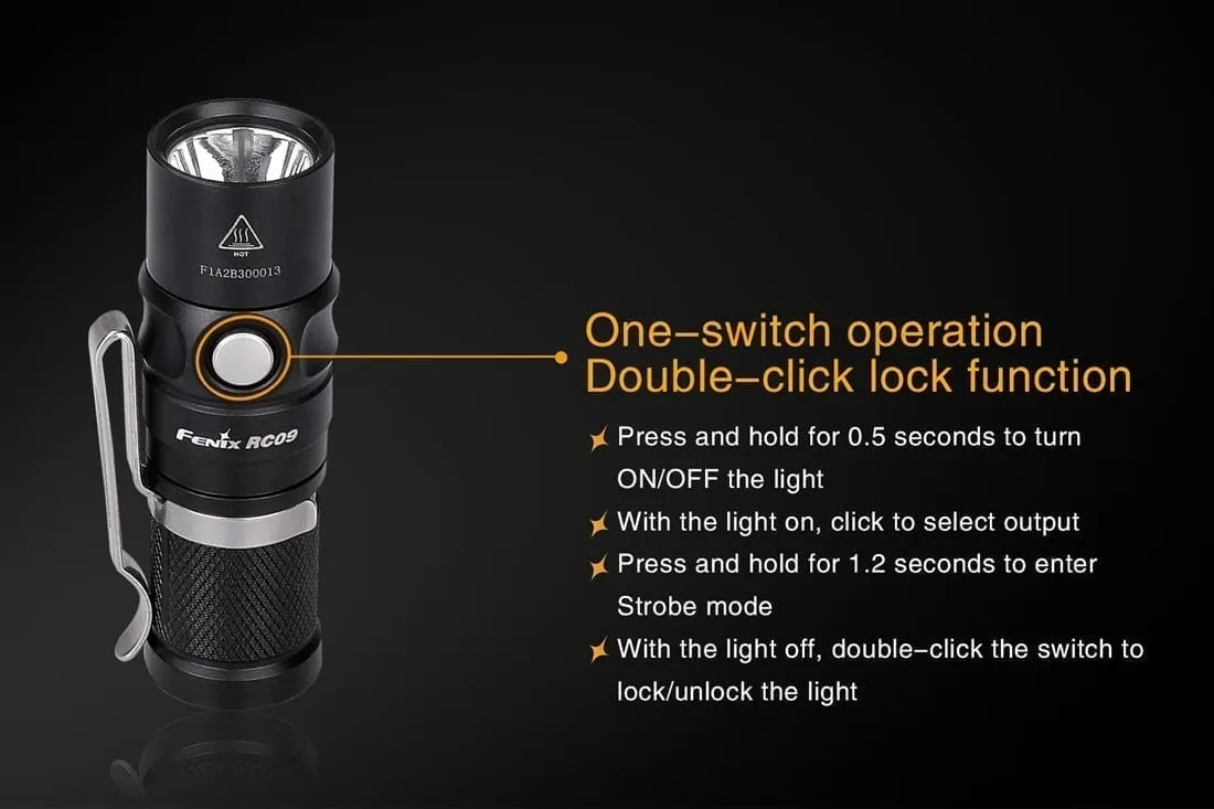 Fenix RC09 Rechargeable Flashlight - DISCONTINUED