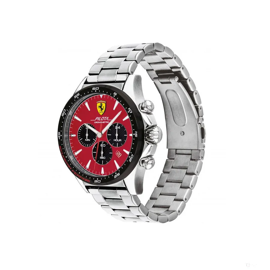 Ferrari Watch, Pilota Chrono Mens, Red, 2019