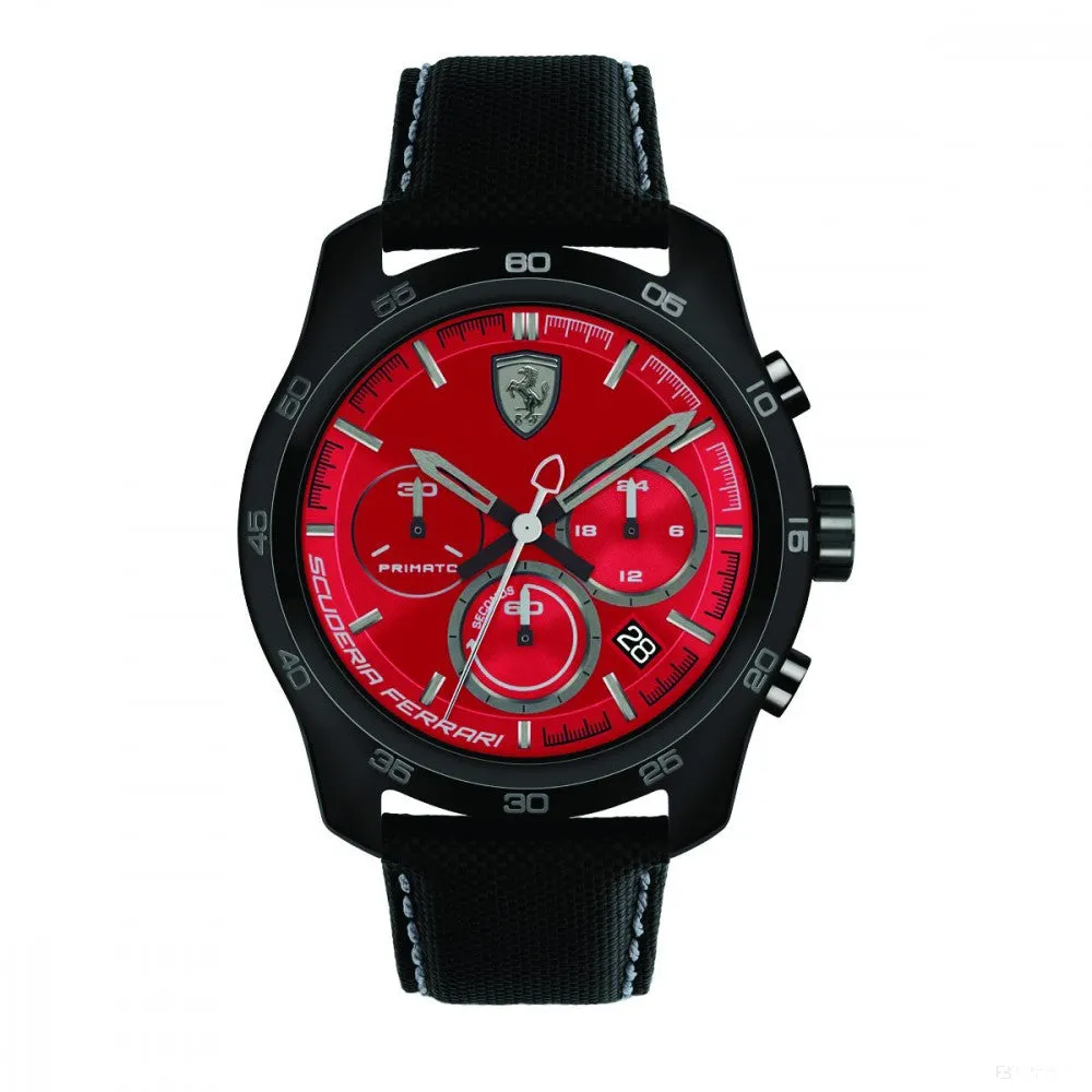 Ferrari Watch, Primato Chrono Mens, Red-Black, 2019