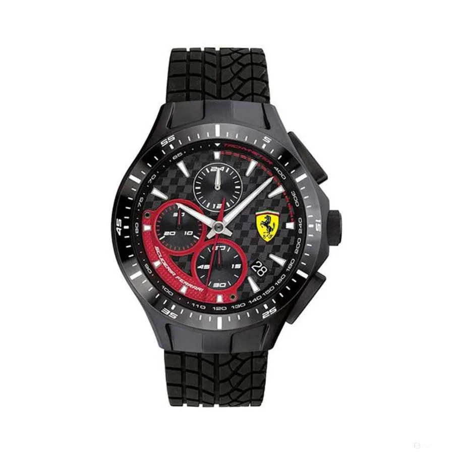 Ferrari Watch, Race Day Chrono Mens, 44 mm, Black, 2020