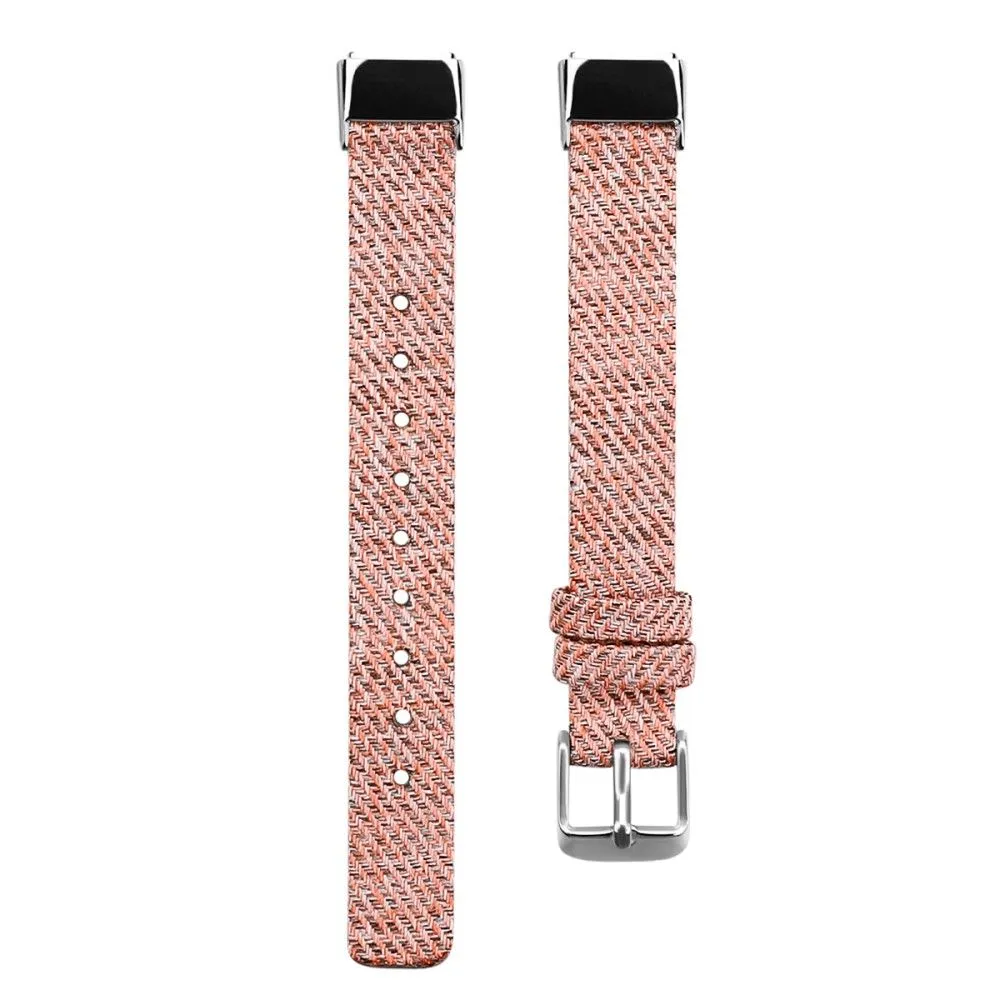 Fitbit Luxe canvas watch strap - Pink / Size: S