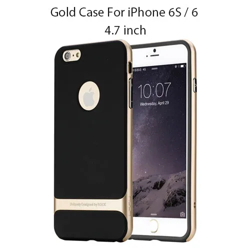 for iphone 6 7 case ROCK Original Royce Hard PC Soft TPU Silicone Case Luxury Back Cover Phone Cases for iphone 6s 6plus 6s plus