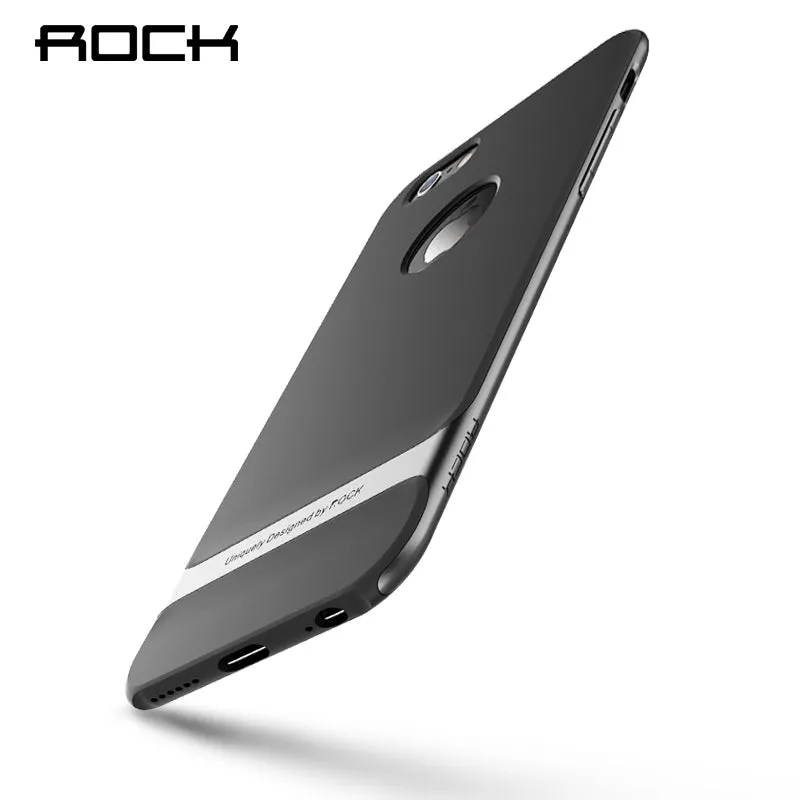 for iphone 6 7 case ROCK Original Royce Hard PC Soft TPU Silicone Case Luxury Back Cover Phone Cases for iphone 6s 6plus 6s plus