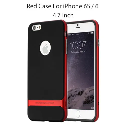 for iphone 6 7 case ROCK Original Royce Hard PC Soft TPU Silicone Case Luxury Back Cover Phone Cases for iphone 6s 6plus 6s plus