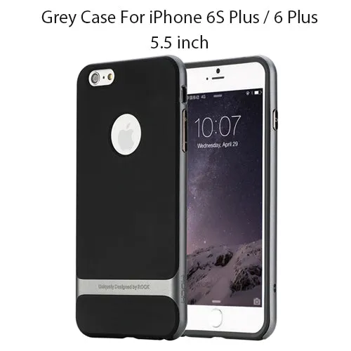 for iphone 6 7 case ROCK Original Royce Hard PC Soft TPU Silicone Case Luxury Back Cover Phone Cases for iphone 6s 6plus 6s plus