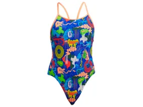 Funkita Diamond Back Girls One Piece Swimsuit (Blues Baby)