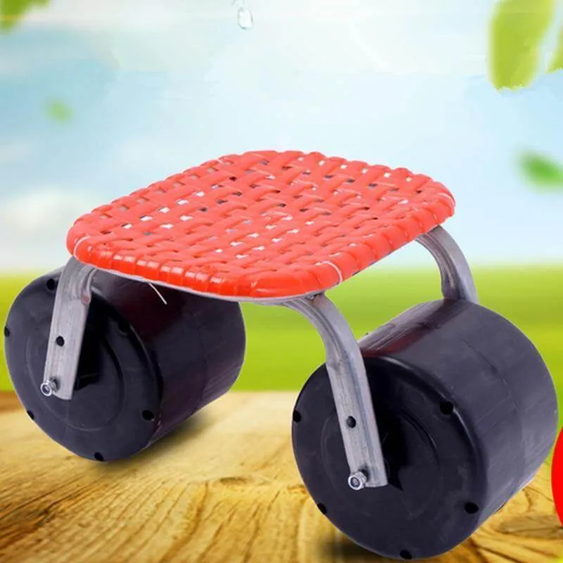 Garden Mobile Agricultural Lazy Rotatable Wheeled Stool