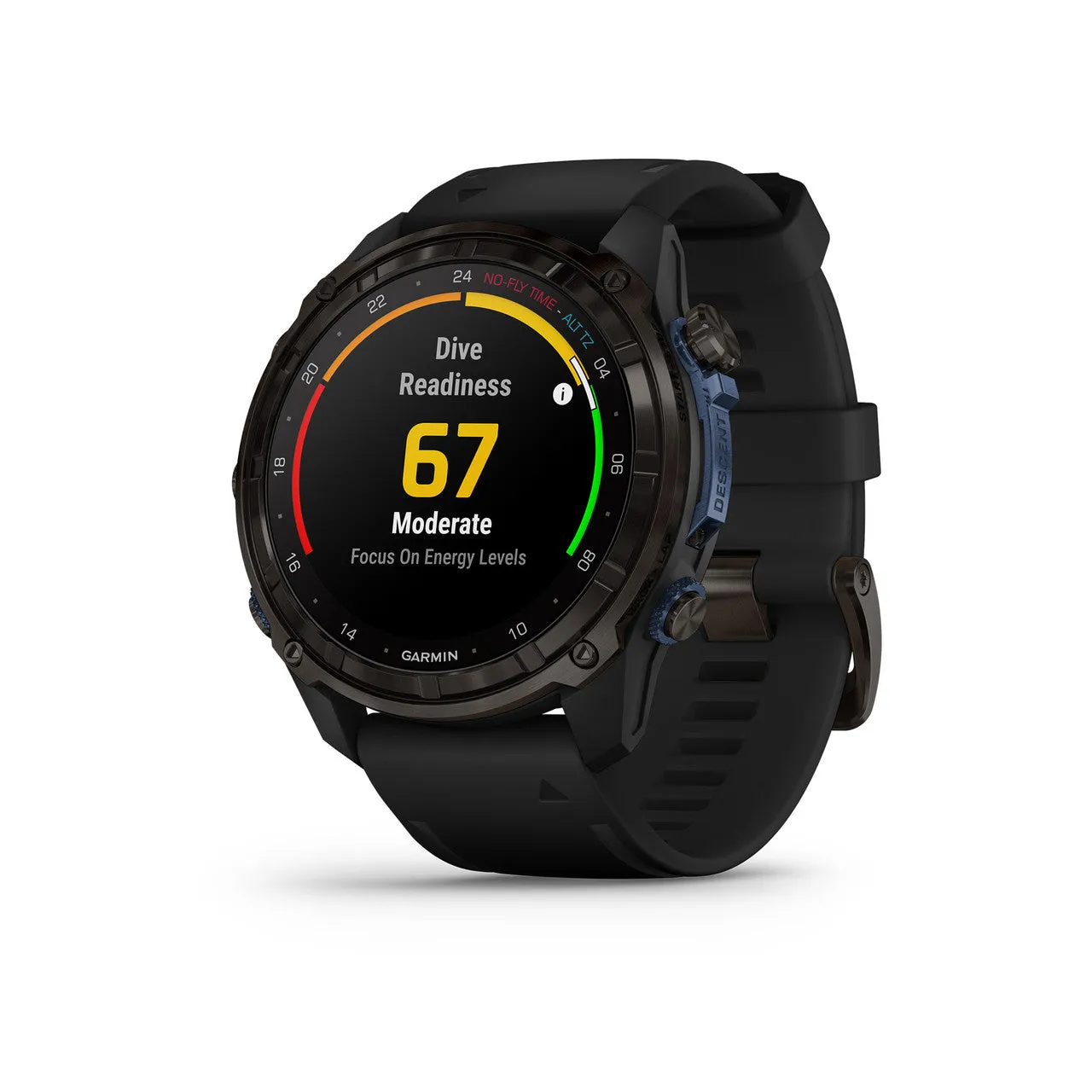 GARMIN Descent Mk3i - 51mm Carbon Grey DLC Titanium with Black Silicone Band