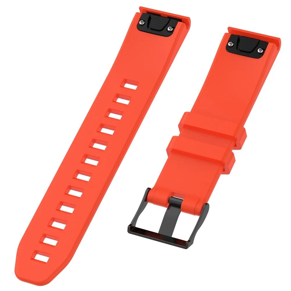 Garmin Fenix 7 Solar silicone sports bracelet with 22mm quick release ( 170-220 mm) - Orange