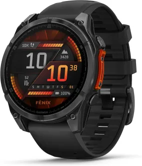 Garmin fēnix 8 Premium Multisport GPS Smartwatch (47mm, AMOLED) - Slate Gray, 16-Day Battery, LED Flashlight