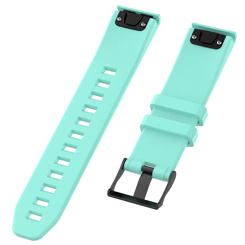 Garmin Quatix 6 Titanium silicone sports bracelet with 22mm quick release (170-220 mm) - Turquoise