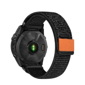 Garmin Tactix Delta Solar Nylon Quickfit wristband (joint circumference: 160-220 mm) - Black / Orange