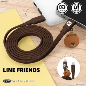 GARMMA Line Friends 27W Type-C to Lightning Magnetic PD Fast Charging Cable