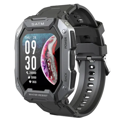 GPS Military Smart Watch Men Bluetooth Full Touch Screen 5ATM