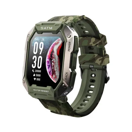 GPS Military Smart Watch Men Bluetooth Full Touch Screen 5ATM