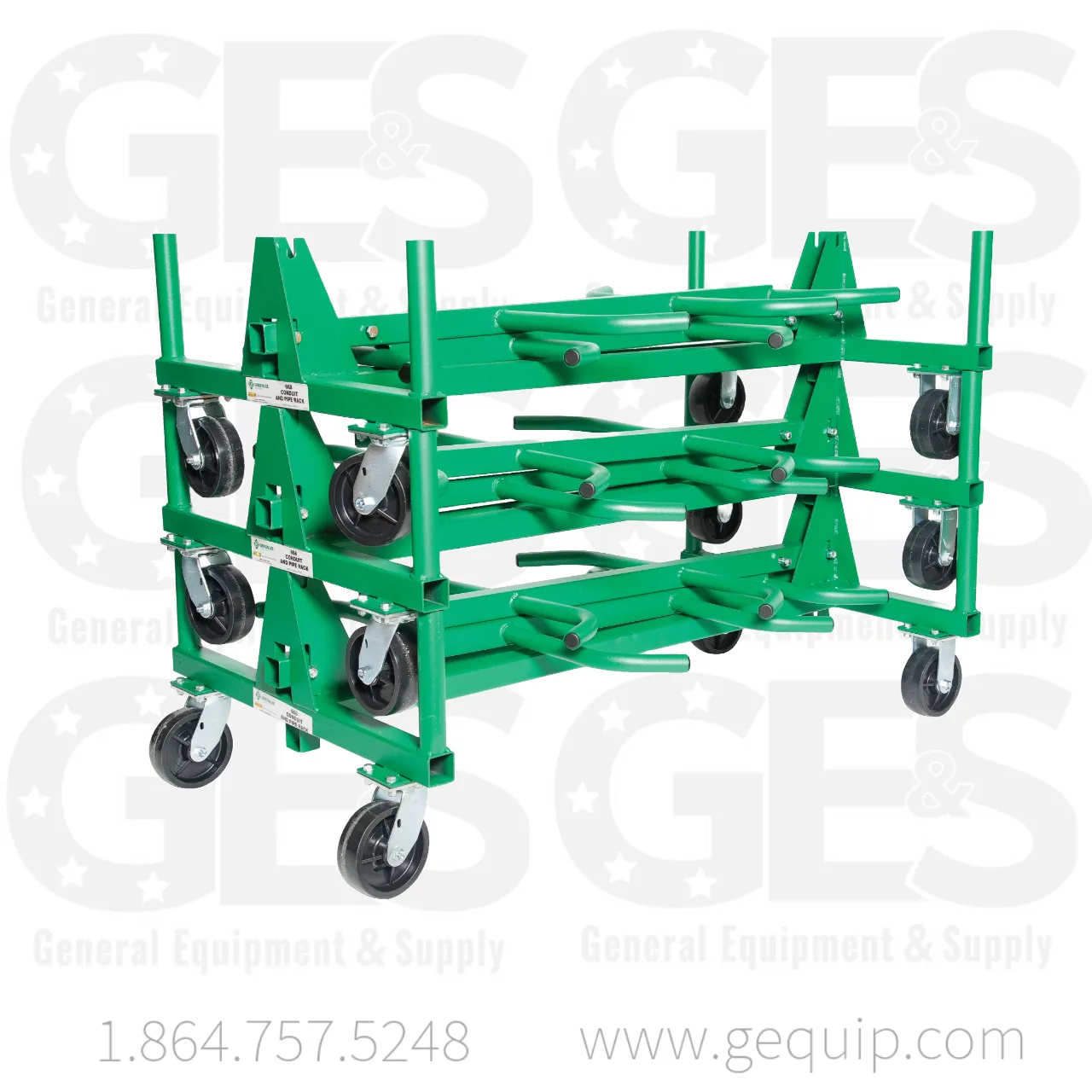 Greenlee 668 Mobile Conduit and Pipe Rack - Reconditioned