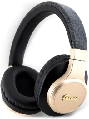 Guess 4G Script On Ear Wireless Headphones Black - GUBH604GEMK