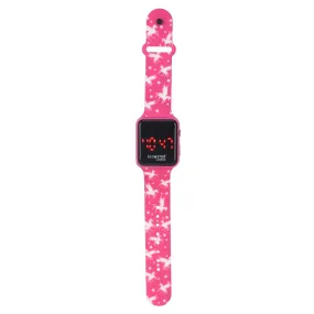 Hamster London Silicone Band Digital Watch Unicorn