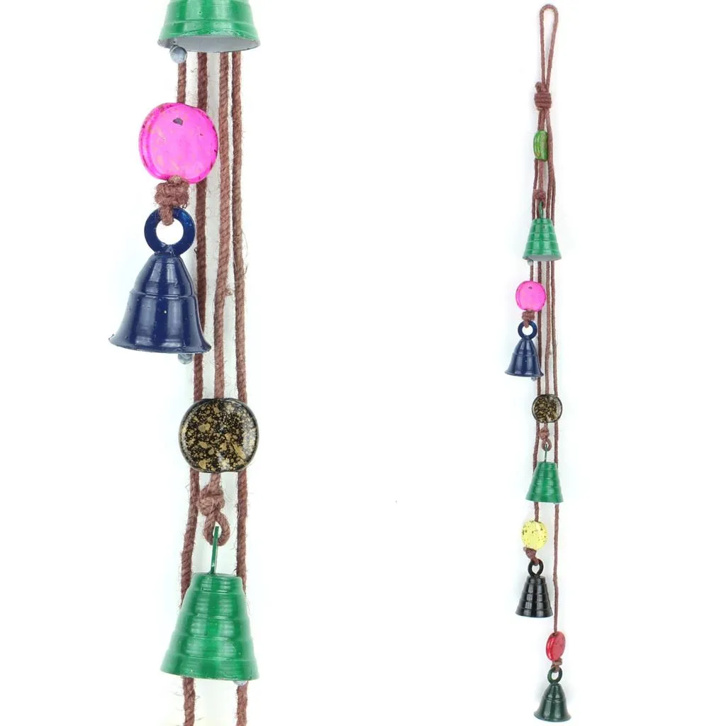 Hanging Mobile Decoration String - Bells - Brown String