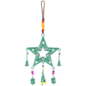 Hanging Star Mobile Decoration - Green