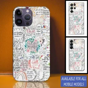 He Has Made Everything Beautiful In It Time Sticker Personalized Phone Case - Christian Phone Case - Bible Verse Phone Case