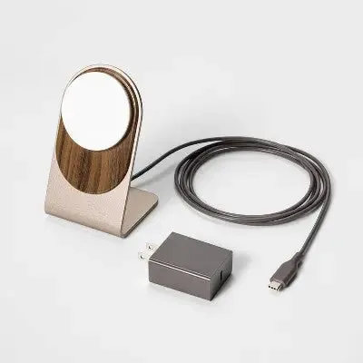 heyday MagSafe Charging Stand - Wood Grain