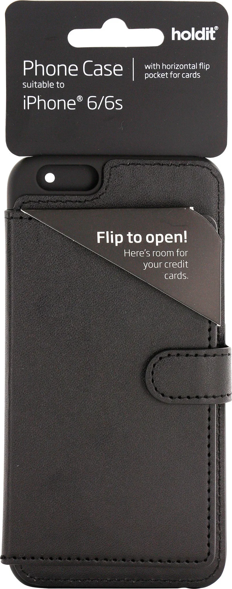 Holdit Phone Cases Flip Pocket Horizontal for iPhone 6/6S (4 Card Pockets)