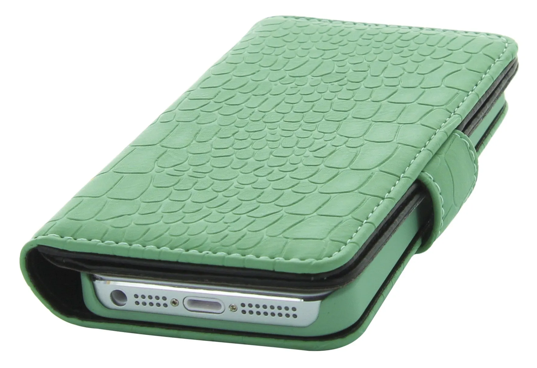 Holdit Wallet Case Extended Croc Series for iPhone 5/5S/5SE (6 Card Pockets)