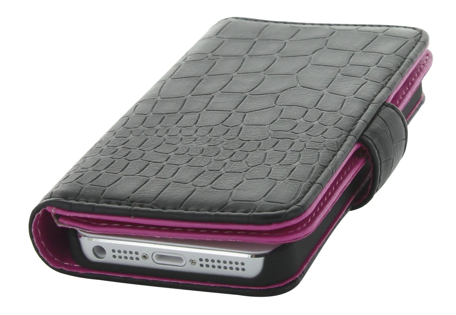 Holdit Wallet Case Extended Croc Series for iPhone 5/5S/5SE (6 Card Pockets)