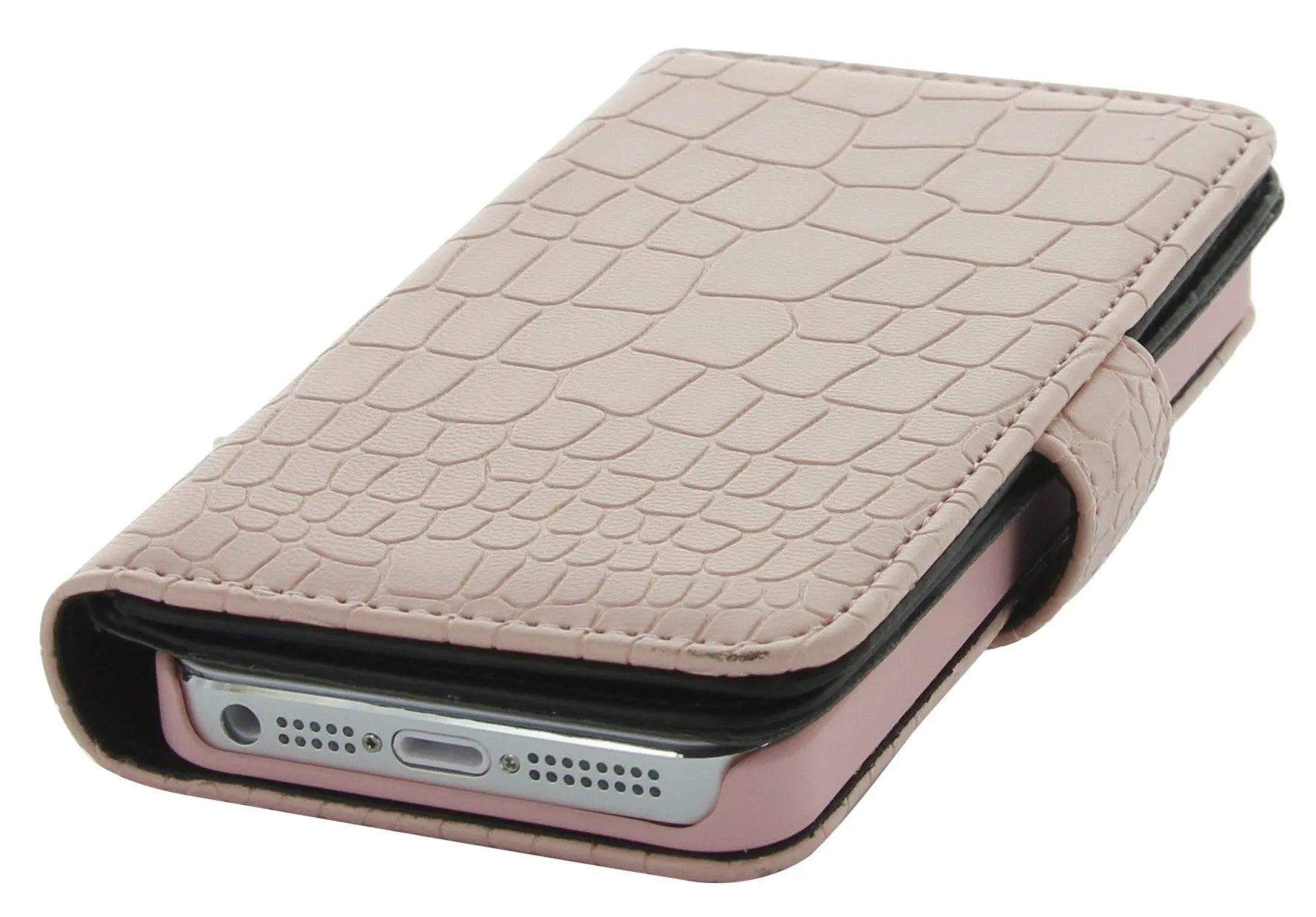 Holdit Wallet Case Extended Croc Series for iPhone 5/5S/5SE (6 Card Pockets)