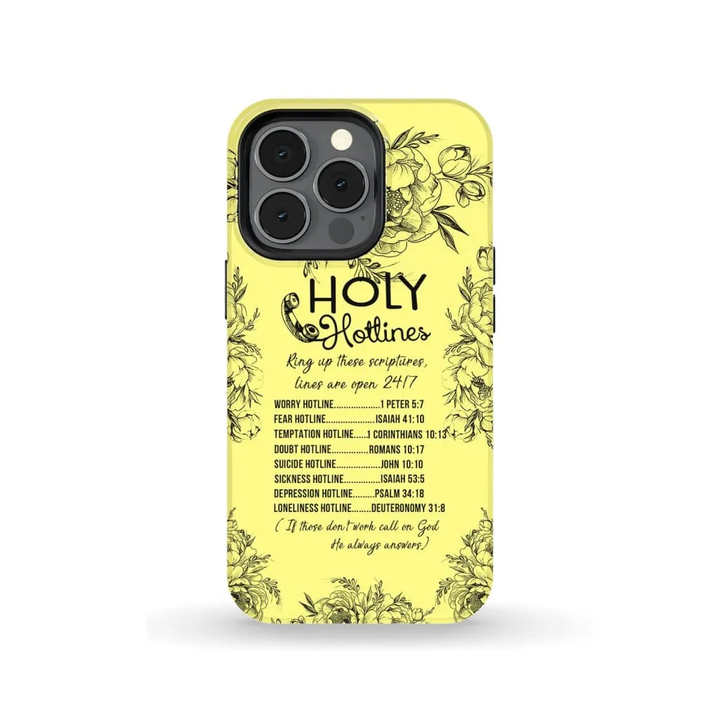 Holy Hotlines Phone Case - Christian Phone Cases - Religious Phone Case