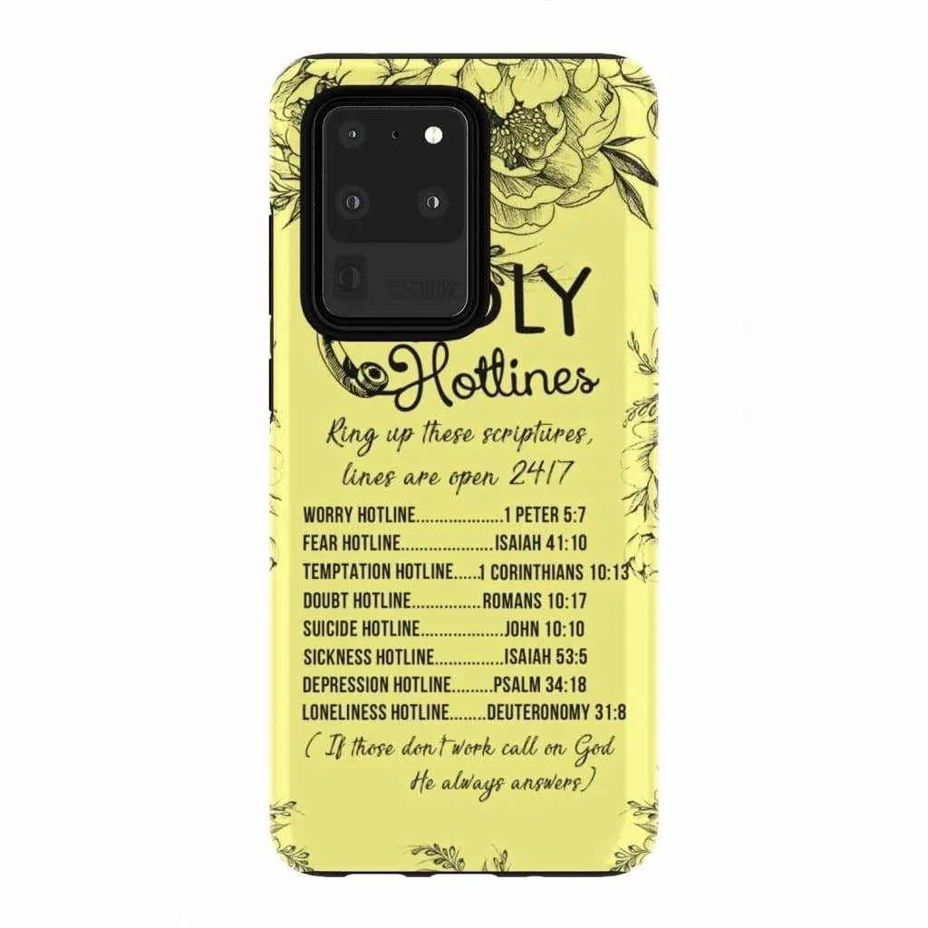 Holy Hotlines Phone Case - Christian Phone Cases - Religious Phone Case