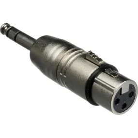 Hosa GXP143 Stereo Male 1/4'' Phone To Female 3-Pin XLR Adapter