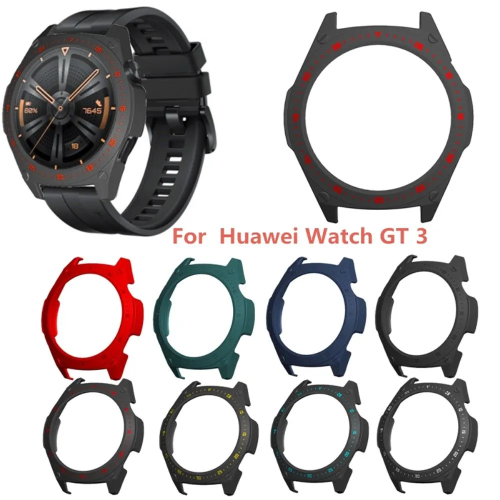 Huawei Watch GT 3 (46mm) protective cover with dial plate - Blackish Green