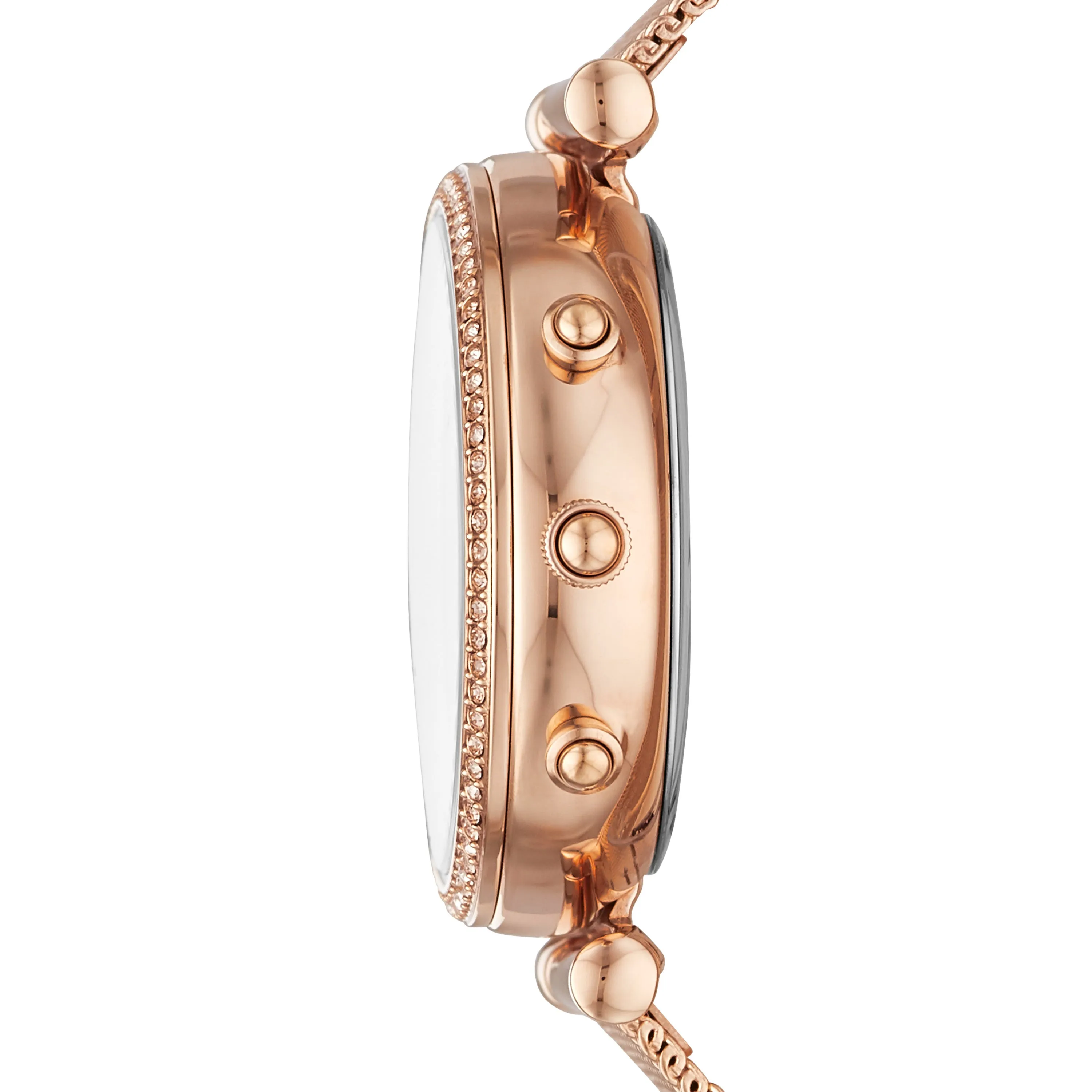 Hybrid Smartwatch Carlie Rose Gold-Tone Stainless Steel