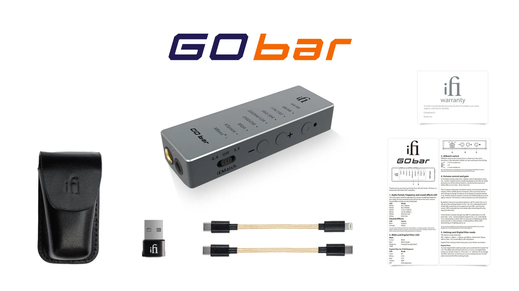 iFi Audio Go Bar - Portable USB DAC and Headphone