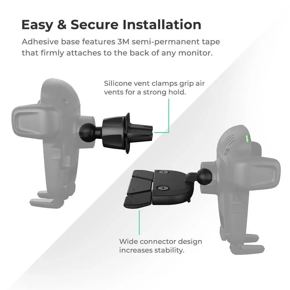 iOttie Easy One Touch Wireless 2 Air Vent/CD with 10W Qi Wireless Charging
