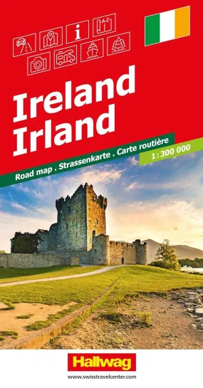 Ireland Road Map by Hallwag (2023)