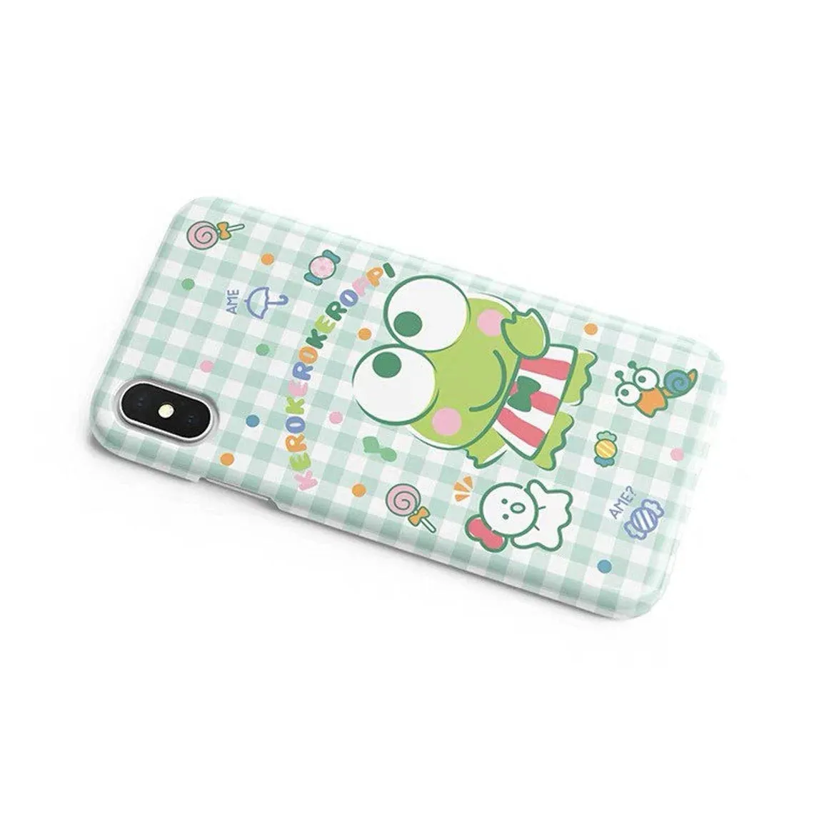 Japanese Cartoon Keroppi with friends Green iPhone Case PLUS XS XR X 11 12 13 14 15 Pro Promax