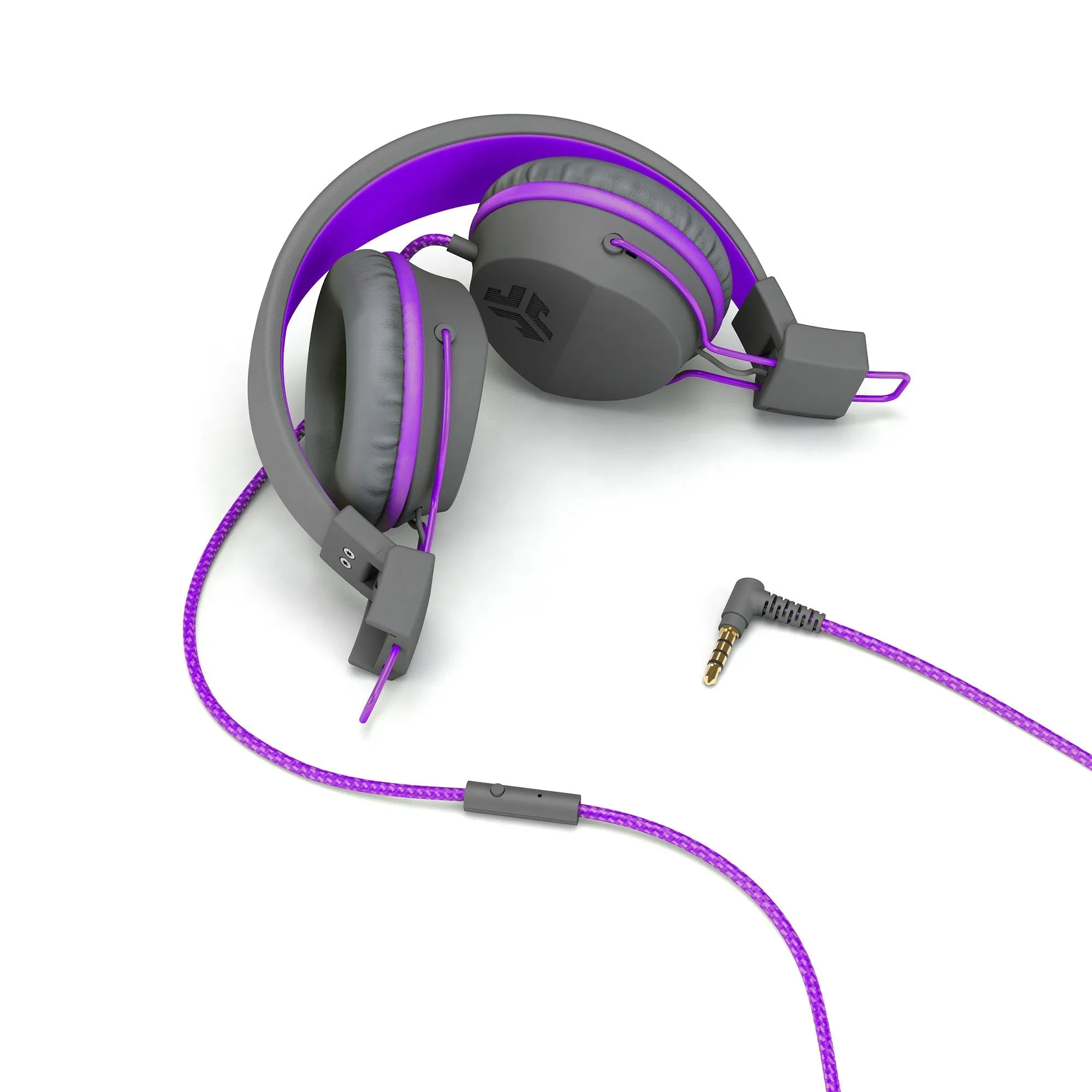 JBuddies Studio On-Ear Kids Wired Headphones Graphite/Violet