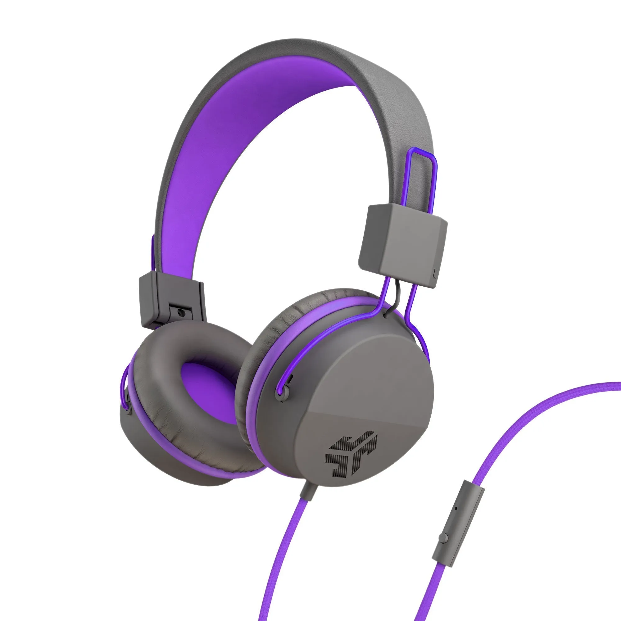 JBuddies Studio On-Ear Kids Wired Headphones Graphite/Violet