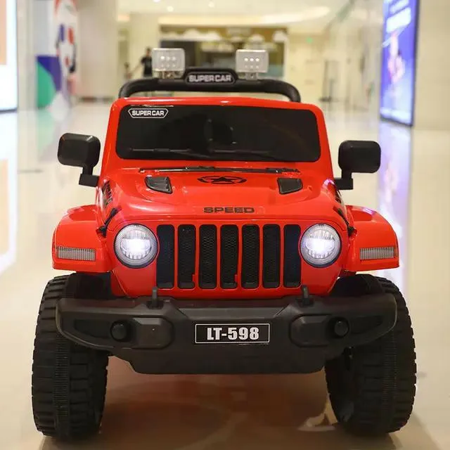 Jeep Electric Ride-On Car For Kids With Remote Control And Leather Seat