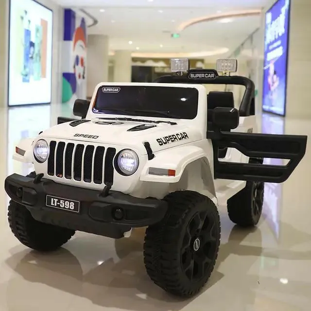 Jeep Electric Ride-On Car For Kids With Remote Control And Leather Seat