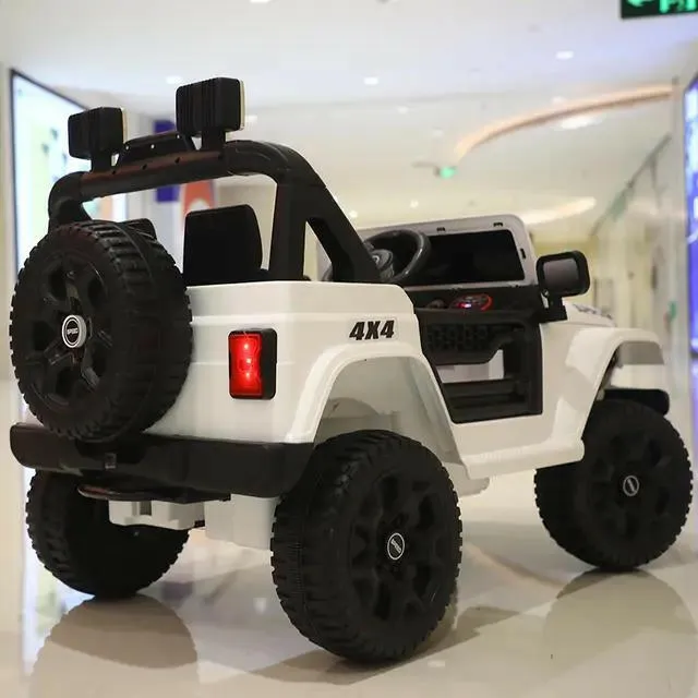 Jeep Electric Ride-On Car For Kids With Remote Control And Leather Seat