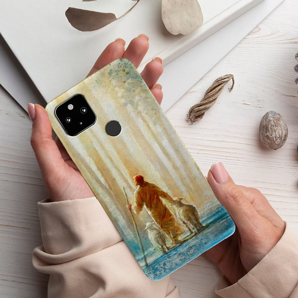 Jesus And Lamb - Christian Phone Case - Jesus Phone Case - Religious Phone Case - Ciaocustom