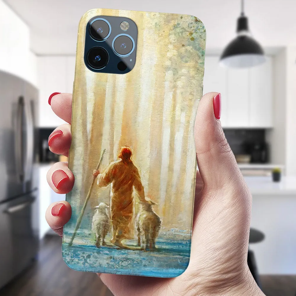 Jesus And Lamb - Christian Phone Case - Jesus Phone Case - Religious Phone Case - Ciaocustom