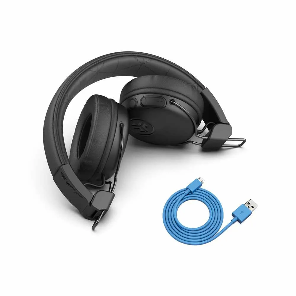 JLab Studio Bluetooth Wireless On-Ear Headphones Black