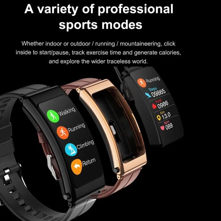 K13 Bluetooth 5.2 Smartwatch with 1.14-Inch Color Screen and Detachable Steel Band