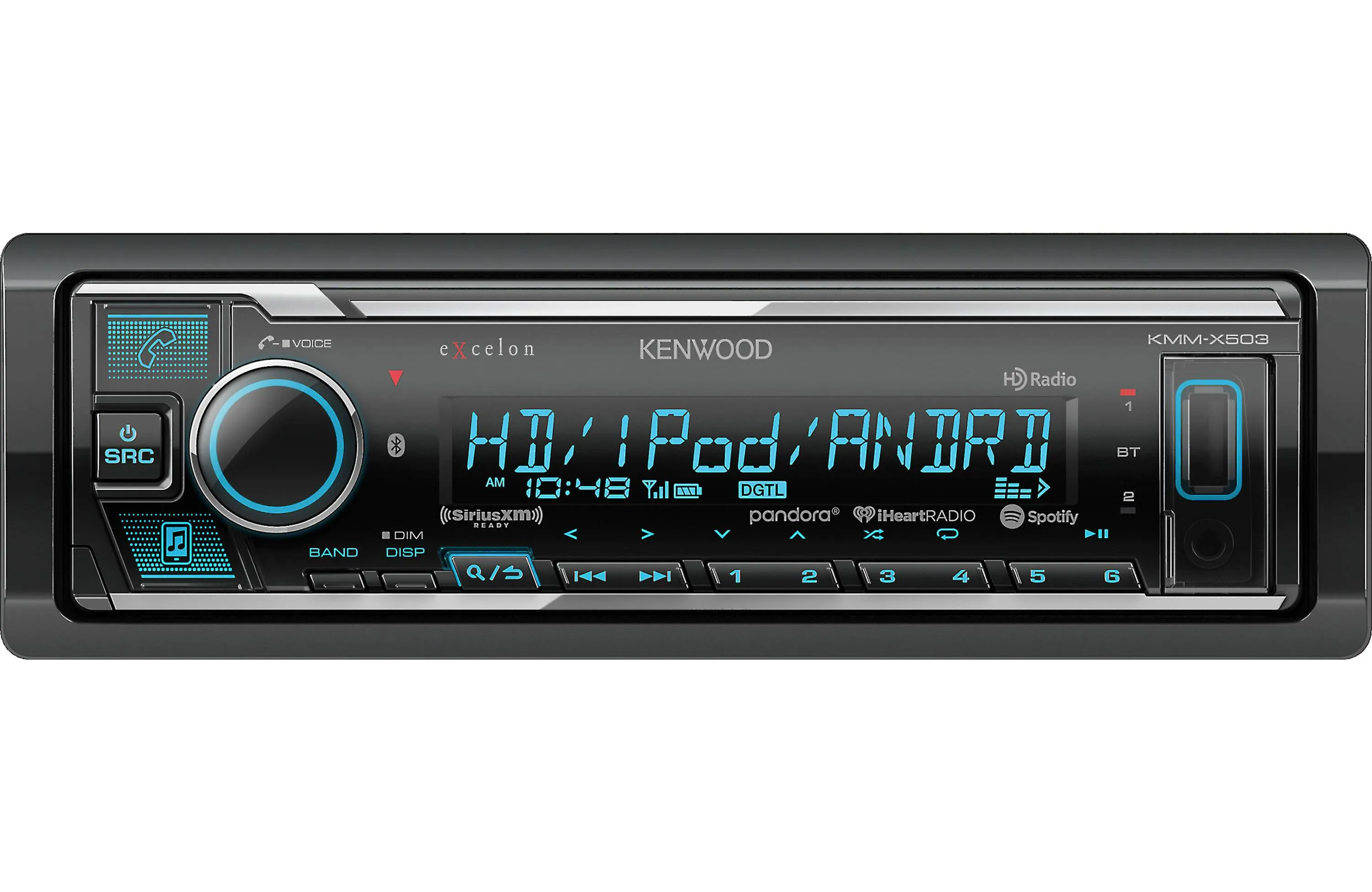 Kenwood Excelon KMM-X503 Digital Media Receiver with Bluetooth and HD Radio