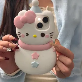 Kitty and Melody Snowman iPhone Case KI390